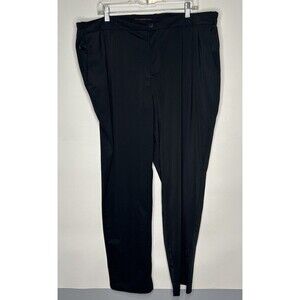 Spaidersilk Women’s Plus Size Straight Leg Dress Pants Black SIZE 32W NWOT